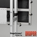 Draper 383502 StageScreen (Black) 414 diag. (202.5x360) - HDTV [16:9] - Matt White XT1000V 1.0 Gain - Draper-383502