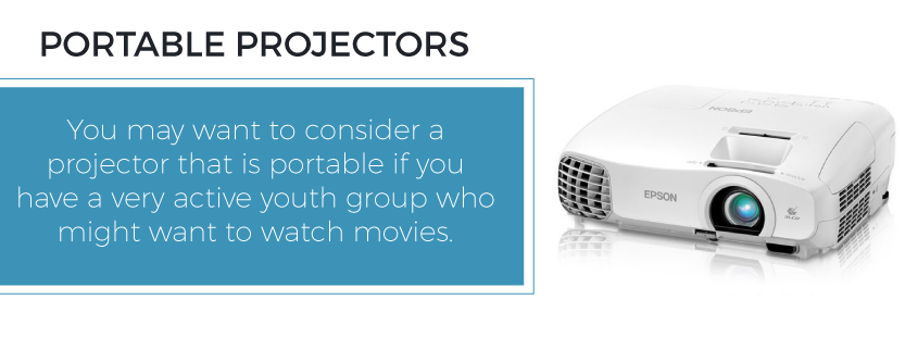 portable projectors for churches