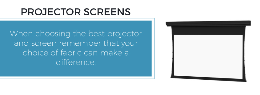 best fabrics for church projector screens