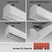 Draper 147005CD Access XL/Series V 270 diag. (162x216) - Video [4:3] - CineFlex White XT700V 0.7 Gain - Draper-147005CD