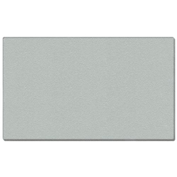 Ghent 60.5" x 48.5" 1/2" Vinyl Tackboard - Wrapped Edge - Silver