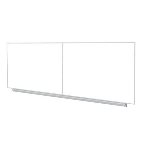 Ghent 48.5" x 193.25" Aluminum Frame Premium Porcelain Magnetic Whiteboard(2 pcs w/joiner)-4 Markers