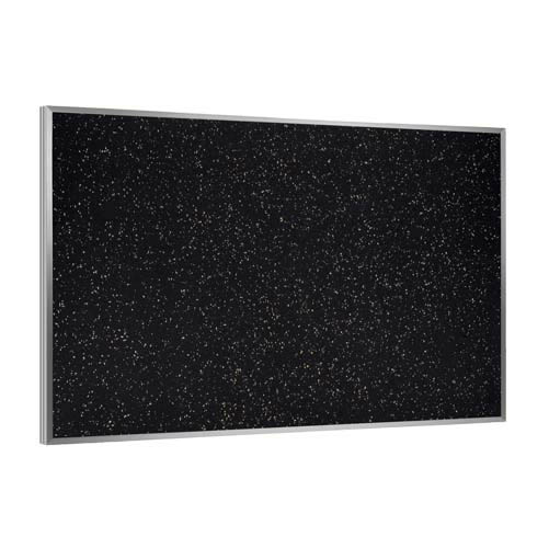 Ghent 60.5" x 36.5" Aluminum Frame Recycled Rubber Tackboard - Tan Speckled