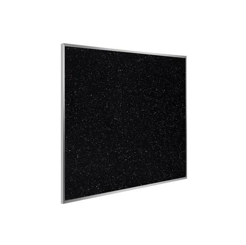 Ghent 48.5" x 48.5" Aluminum Frame Recycled Rubber Tackboard - Confetti
