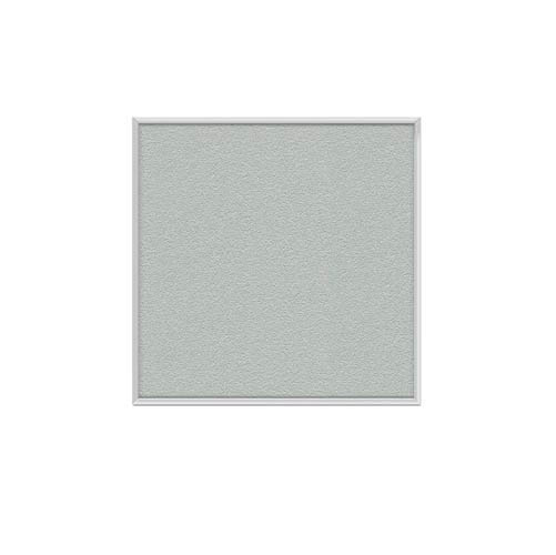 Ghent 48.5" x 48.5" Aluminum Frame Vinyl Tackboard - Silver