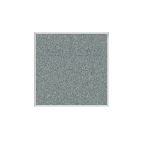 Ghent 48.5" x 48.5" Aluminum Frame Vinyl Tackboard - Stone
