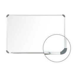 Ghent 72" x 48" Aluminum Radial Edge Euro-Style Magnetic Whiteboard w/ 1 Marker & Eraser