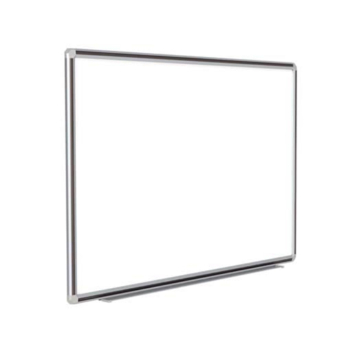 Ghent 144" x 48" DecoAurora Aluminum Frame Porcelain Magnetic Whiteboard - Black Trim