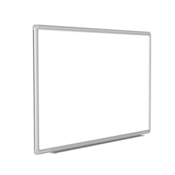 120" x 48" DecoAurora Aluminum Frame Porcelain Magnetic Whiteboard - Gray Trim