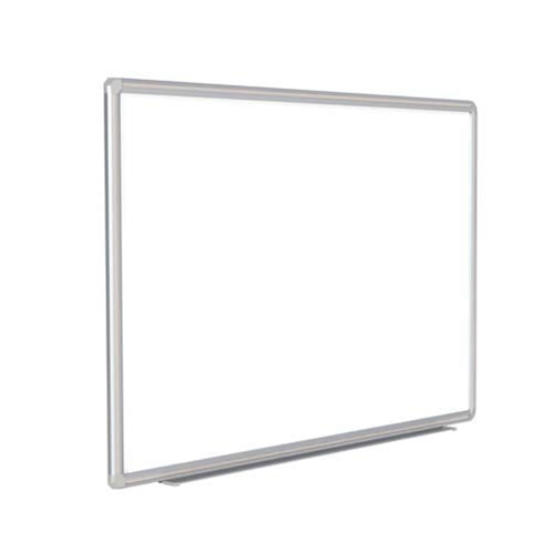 Ghent 96" x 48" DecoAurora Aluminum Frame Porcelain Magnetic Whiteboard - Gray Trim