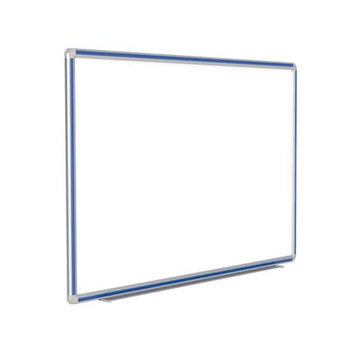 120" x 48" DecoAurora Aluminum Frame Porcelain Magnetic Whiteboard - Royal Blue Trim