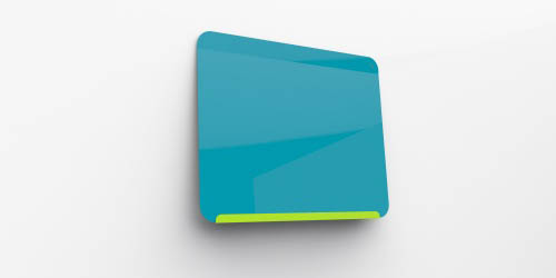 Ghent Ghent LWB2430GB 24x30 LINK Board Lime Green Base/Bright Blue Face