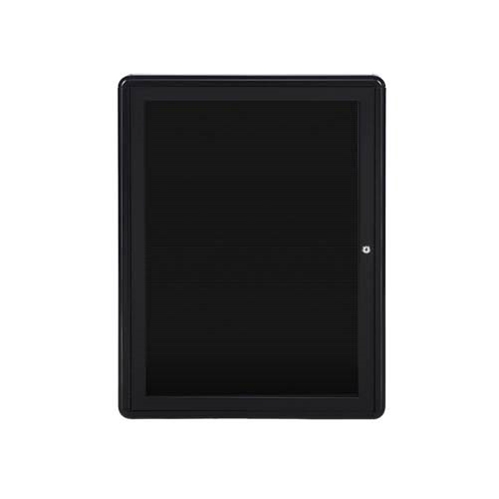 Ghent 24" x 34" 1-Door Ovation Letterboard Black - Black Frame