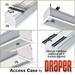 Draper 139028L Access FIT/Series E 100 diag. (49x87) - HDTV [16:9] - Matt White XT1000E 1.0 Gain - Draper-139028L-Black