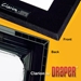 Draper 252077 Clarion 133 diag. (65x116) - HDTV [16:9] - ClearSound White Weave XT900E 0.9 Gain - Draper-252077