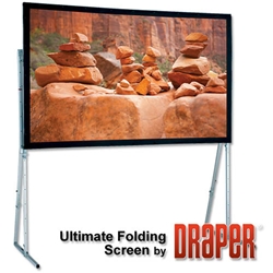 Draper 241037 Ultimate Folding Screen with Heavy-Duty Legs 132 diag. (64x115) - HDTV [16:9] 