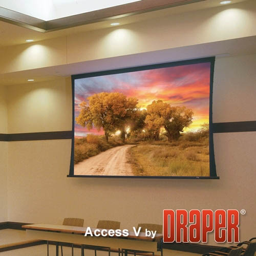 Draper Access V 87x116 150 Diag Projector Screen Video Format Matt White Fabric