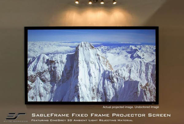 Elite Screens ER150DHD3 Sable Frame CineGrey 3D 150 diag. (73.6x130.7) - HDTV [16:9] - CineGrey 3D - 1.2 Gain 