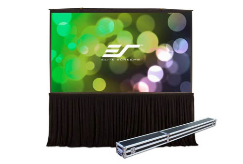 Elite Screens ALR/CLR QuickStand 5-Second Tab-Tension C5D, 145" Diag. 16:9, Manual Pull Up Projector Screen, Movie Home Theater 8K 4K Ultra HD 3D Ready, 2-YEAR WARRANTY, QS145HT-C5D 