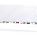 Ghent ARIASN32WH Aria 3'H x 2'W Low Profile 1/4" Glassboard - Vertical White - 4 Markers and Eraser - Ghent-ARIASN32WH