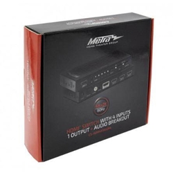 Metra AV CS-HDM4X1ASW4 HDMI Switch With 4 Inputs and 1 Output & Audio Breakout 