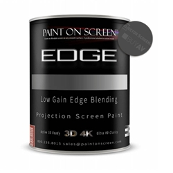 Projector Screen Paint - Edge with 0.8 Gain - HD 1080P,3D and 4K Capable - Gallon 