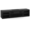 Salamander Designs Oslo 245 Cabinet for integrated Formovie Theater UST Projector - Black Glass - X/FORMOVIE/245OS/BK