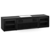 Salamander Designs Oslo 245OS Cabinet for integrated Samsung LSP7T UST Projector - Black Glass, Black Top - X/SMG7/245OS/BG
