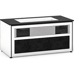 Salamander Designs Siena 229S Cabinet for integrated LG UST Projector - Gloss White, Black Top - X/LG1/229S/GW/BK 