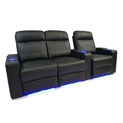 Valencia Piacenza Motorized Home Theater Seating - Top Grain Leather 