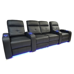 Valencia Verona Motorized Home Theater Seating - Top Grain Leather 